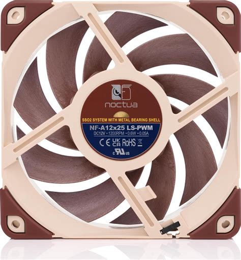 Noctua NF A12x25 LS PWM Ultra Quiet Silent Fan 4 Pin 120mm Brown