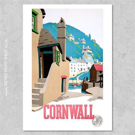 GWR Cornwall Poster #4 - Vintage Railway Posters, Retro Print Shop