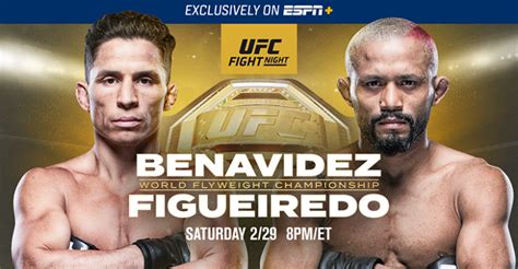 UFC Fight Night on ESPN+: Benavidez vs. Figueiredo in Norfolk, VA - ESPN Press Room U.S.