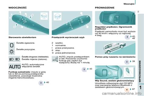 Peugeot Partner Tepee Instrukcja Obs Ugi In Polish Pages