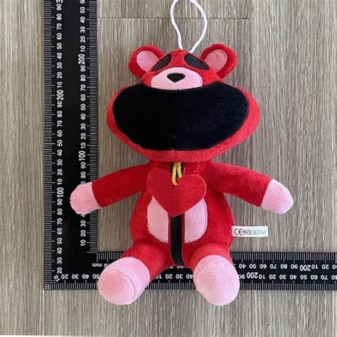 Плюшевая игрушка красного медведя с большим ртом, 30 см - купить с ...