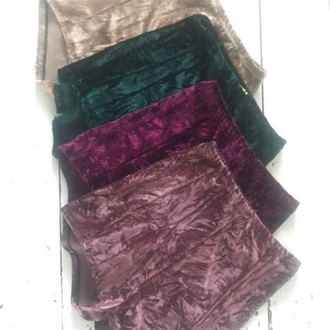 Wine Red Crushed Velvet Shorts High Waisted Hot Pants Etsy