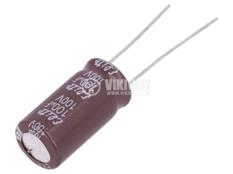 Capacitor Electrolyte Low Impedance 100uf 100v Tht Ф10x25mm 130253 At Best Price Vikiwat