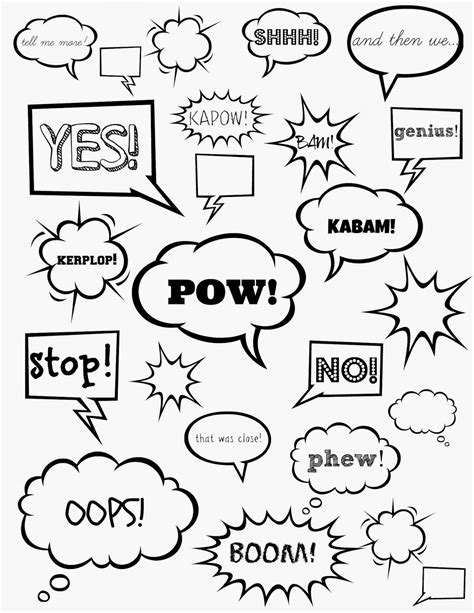 Ideas divertidas de onomatopeyas en cómics