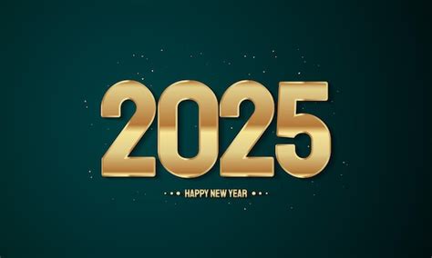 2025 Feliz año nuevo Diseño de fondo Vector Premium