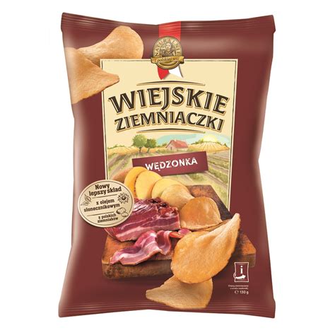 Wiejskie Ziemniaczki Chipsy Ziemniaczane O Smaku Wedzonki G