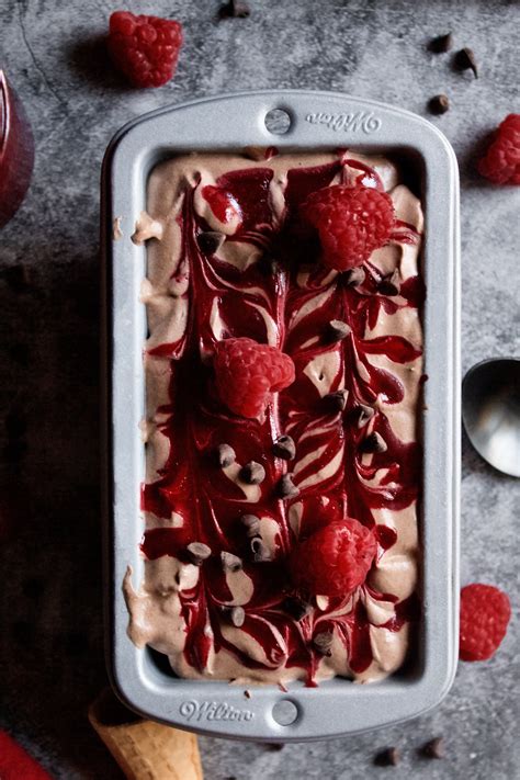 Dark Chocolate Raspberry Swirl Ice Cream — Poetry And Pies