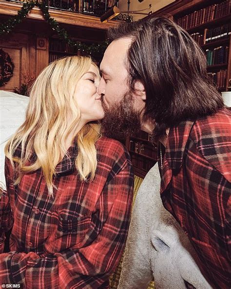 Kate Hudson Kisses Fiancé Danny Fujikawa While Wearing Matching Pjs For