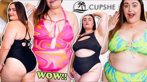 Plus Size Bikini Swimwear Cupshe Haul Size Australia Ad Youtube