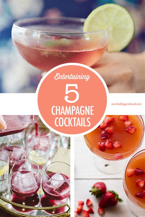 5 Champagne Cocktails Recipes for Brunch | Food Bloggers of Canada