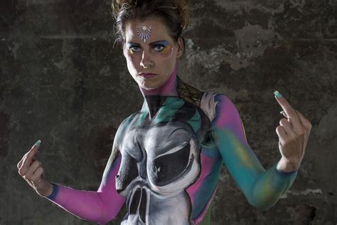 Pin Op Bodypaint Shoot On Location Own Work