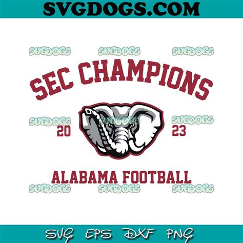 SEC Champions Alabama Football SVG