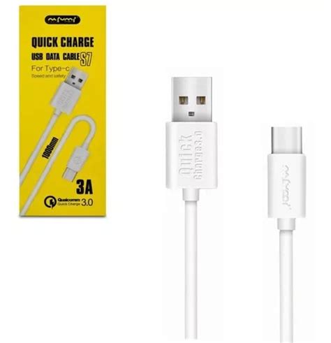 Cabo Usb Carrega Rápido 3000 Mah Branco 1 Metro Reforçado MercadoLivre