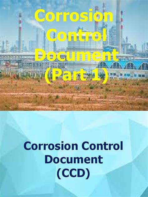 Corrosion Control Document Part 1 Reliability Engineering Charge