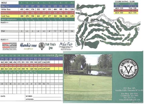 Smiths Falls Golf And Country Club Course Profile Course Database