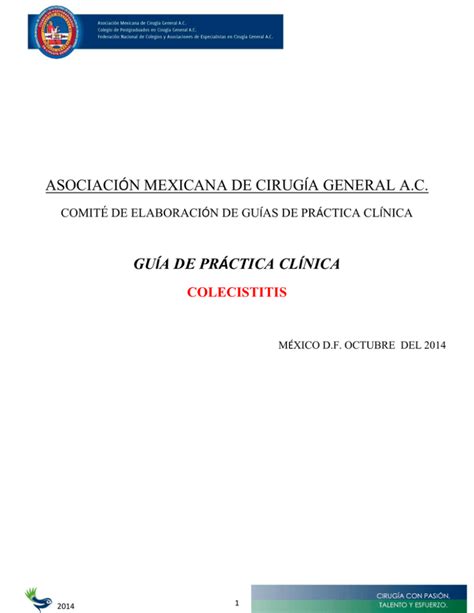 asociación mexicana de cirugía general ac guía de práctica clínica