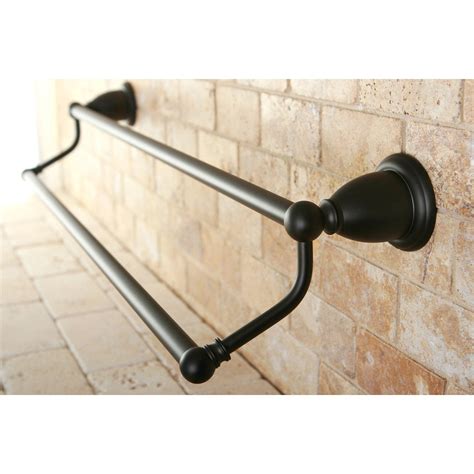 Bathroom Accessories Oil Rubbed Bronze 24" Double Dual Towel Bar Rack ...