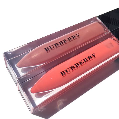 Burberry Kisses Lip Gloss In Cameo Nude Melon Burberry First Kiss Glossy Lip Balm In Rose