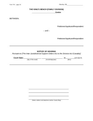 Interjurisdictional Support S Doc Template Pdffiller