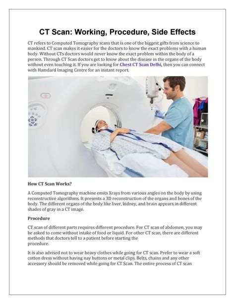 How Ct Scan Works By Hamdard123 Issuu