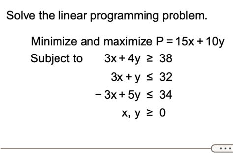 Solved Please Could You Explain In Detail Also Solve The Linear Programming Problem Minimize