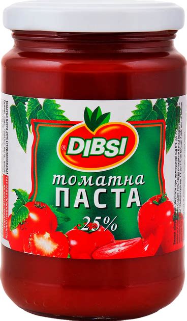 Томатная паста Dibsi 25% стерилизованная 314 г (3800027401678) – купить ...