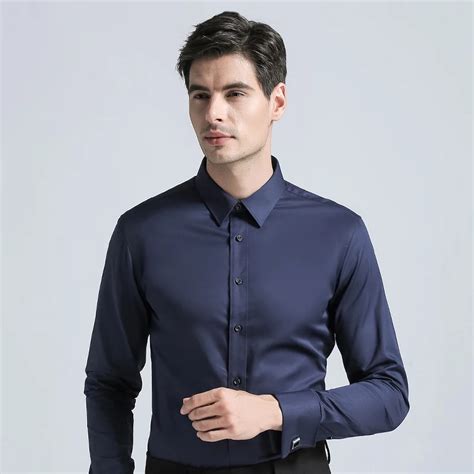 Top Quality Mens Cotton Dress Shirt Fashion Mens New Regular Fit