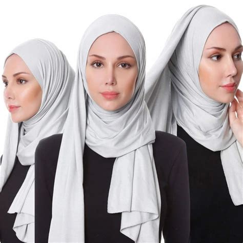 Cotton Jersey Scarf Hijab Shawl Scarf Muslim Jersey Women Jersey Cotton Hijab Women S