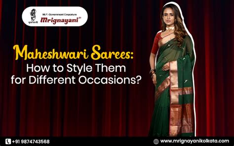 Maheshwari Sarees: How to Style Them for Different Occasions?