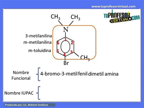 Nomenclatura de Aminas Aromáticas Lección Teórica 2 YouTube