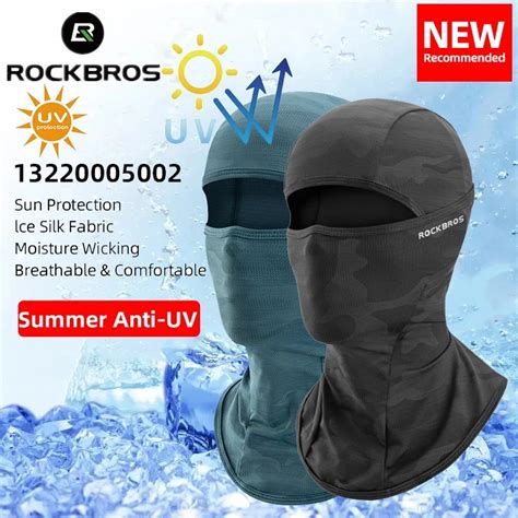 ROCKBROS Summer Ice Silk Mask UV Protection Cycling Mask Balaclava Cool