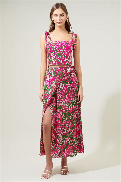 Cienega Floral Maxi Wrap Skirt Sugarlips