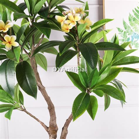 150CM Height Artificial Frangipani Tree White Flowers Indoor - DYArtificial