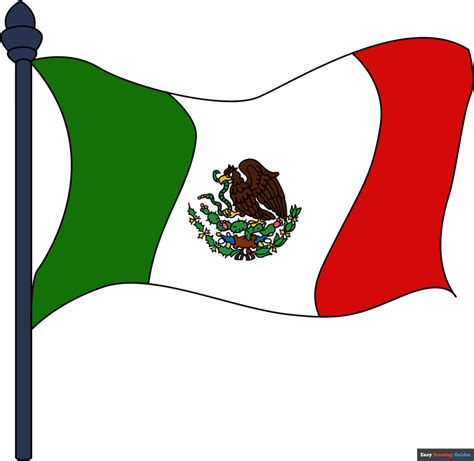 Mexican Flag Outline Of Center