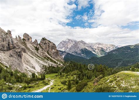 Dolomites Italy July Drei Zinnen Or Tre Cime Di Lavaredo With