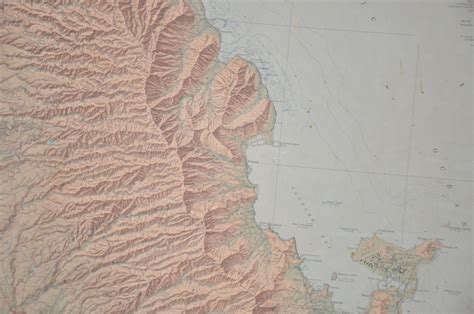 Topographic Map Of The Island Of Oahu Curtis Wright Maps