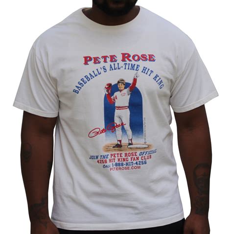 Vintage Pete Rose Hit King Fan Club T Shirt Size L — Rootsbk