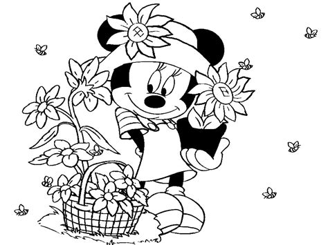 Dibujos animados para colorear Los personajes de Disney para niños