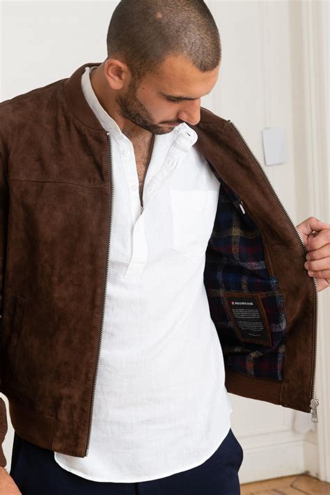 Blouson Homme Redskins Bower African Chocolat Cuir City