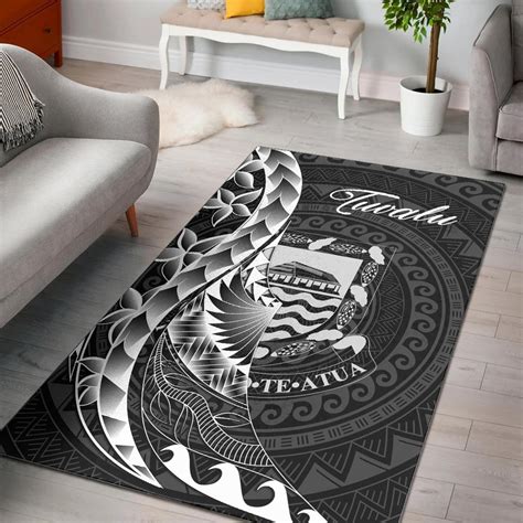 Tuvalu Area Rug Polynesian Pattern Style