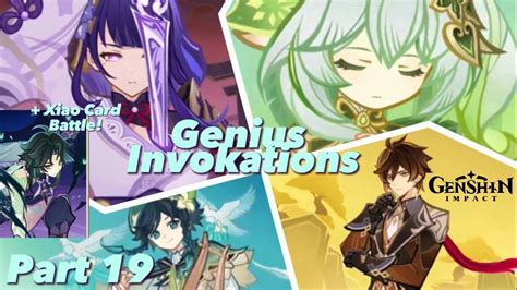 💫genshin Impact 3 7 Genius Invokation Tcg New Characters Cards 💫