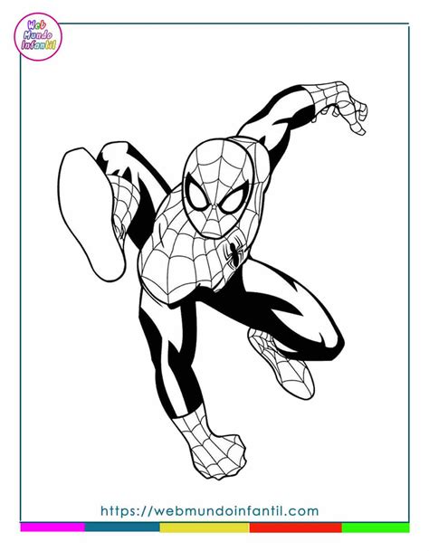 Dibujos De Spiderman Para Colorear E Imprimir En Pdf