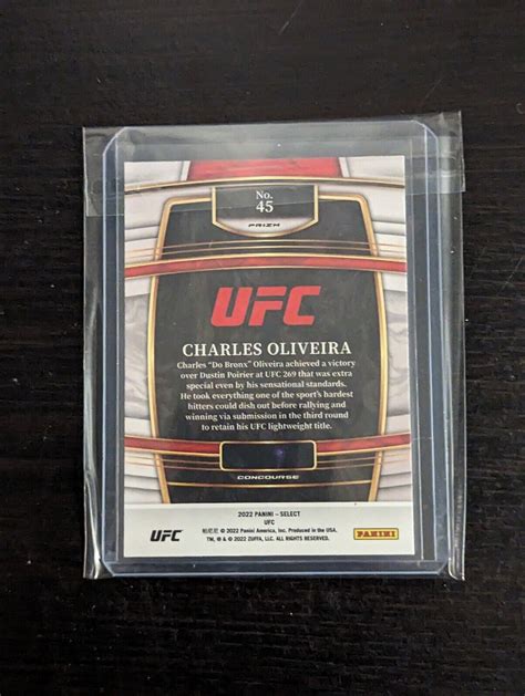 Panini Select Ufc Concourse Silver Prizm Charles Oliveira Ebay