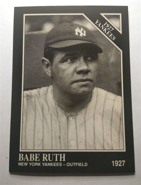 An Old Photo Of Babe Ruth From The New York Yankees On Display