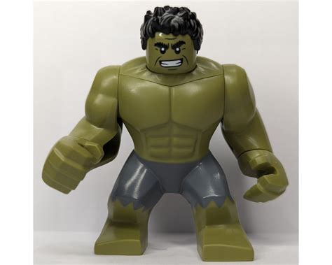 Lego Set Fig 014429 Hulk Big Fig Black Hair Removable Head Sand