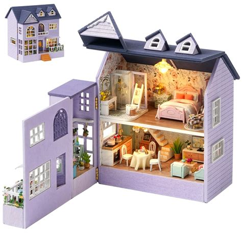 Buy Spilay Dollhouse Diy Miniature Wooden Furniture Kit Mini Handmade