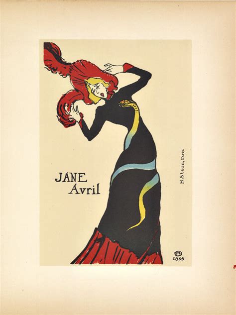 Jane Avril Henri Toulouse Lautrec The Vintage Poster