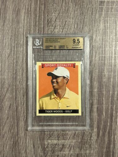 Tiger Woods 2008 Upper Deck Goudey Mini Red Backs Sport Royalty 330