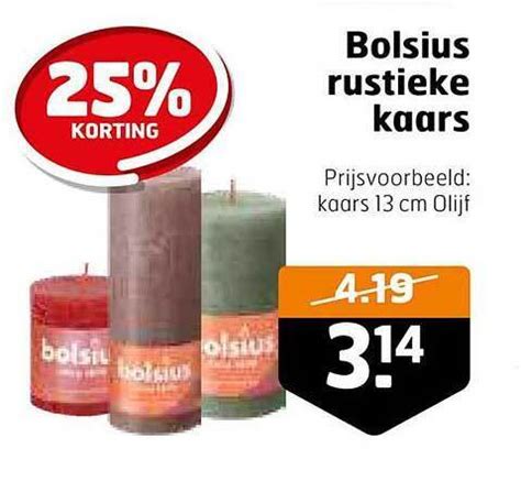 Bolsius Rustieke Kaars Aanbieding Bij Trekpleister