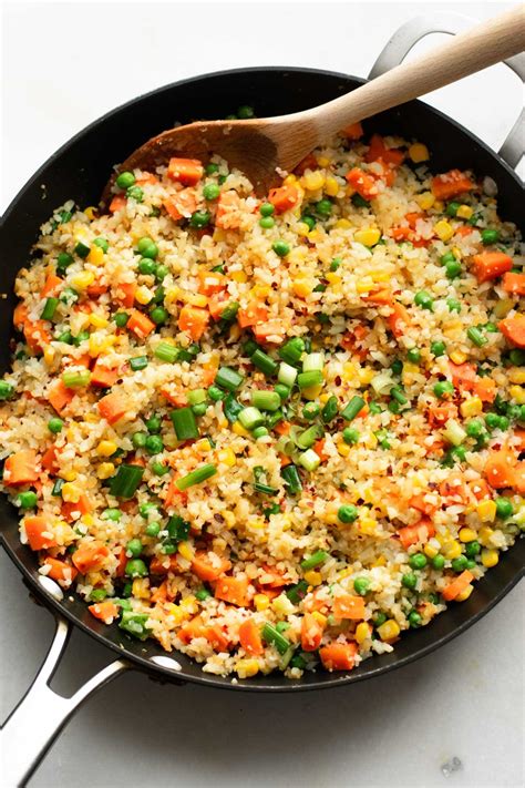 Vegan Cauliflower Fried Rice Running On Real Food